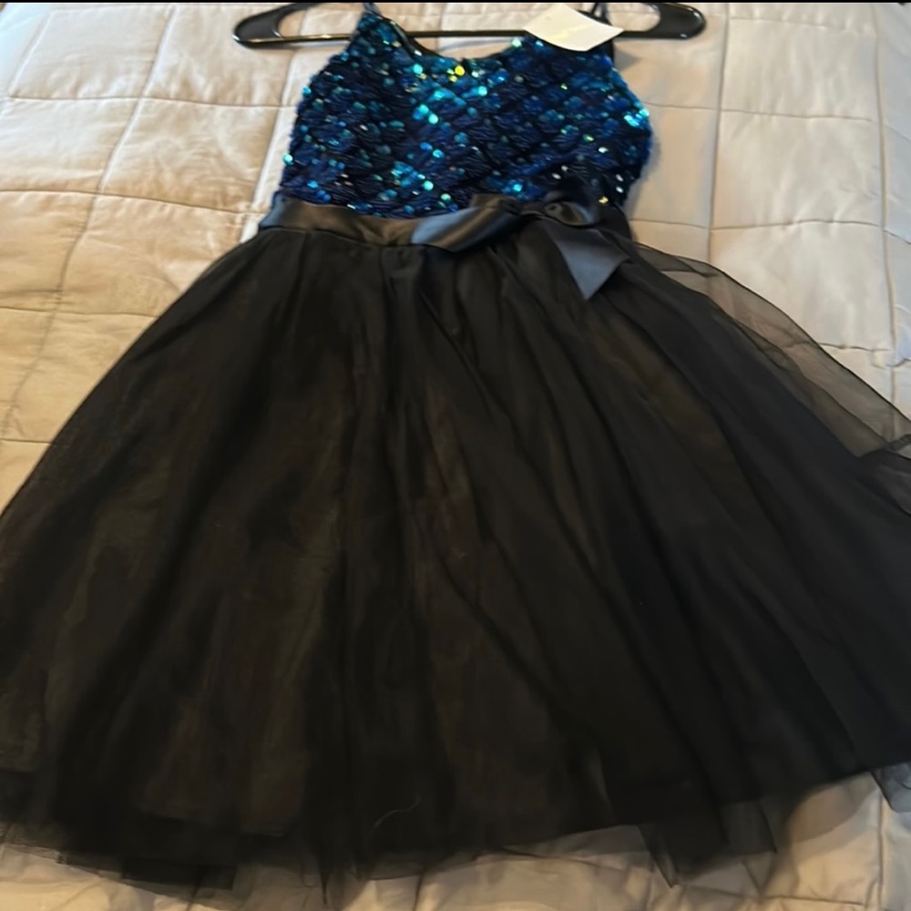 NWT Girls Lilt Sequin and Toole Bottom Dress Size 12